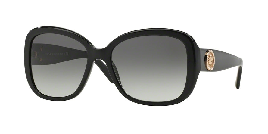 Versace VE4278BA Square Sunglasses  GB1/11-BLACK 57-17-135 - Color Map black