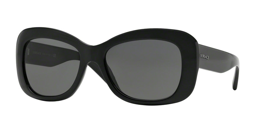 Versace VE4287 Rectangle Sunglasses  GB1/87-BLACK 56-18-135 - Color Map black
