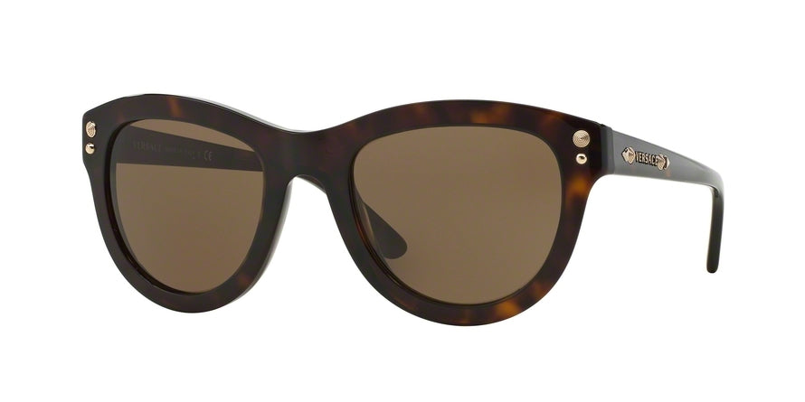 Versace VE4291 Phantos Sunglasses  108/73-HAVANA 53-22-140 - Color Map brown