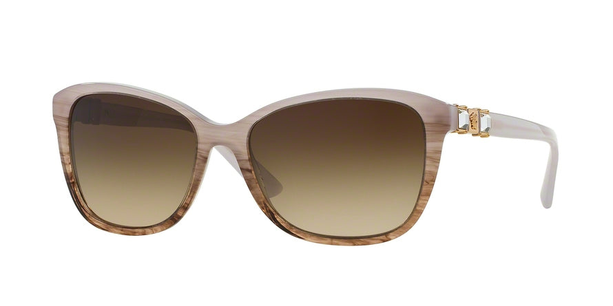 Versace VE4293B Cat Eye Sunglasses  515413-ICE VIOLET/STRIPED HAVANA 57-17-140 - Color Map violet