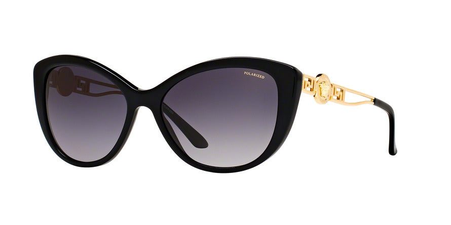 Versace VE4295 Cat Eye Sunglasses  GB1/T3-BLACK 57-16-140 - Color Map black