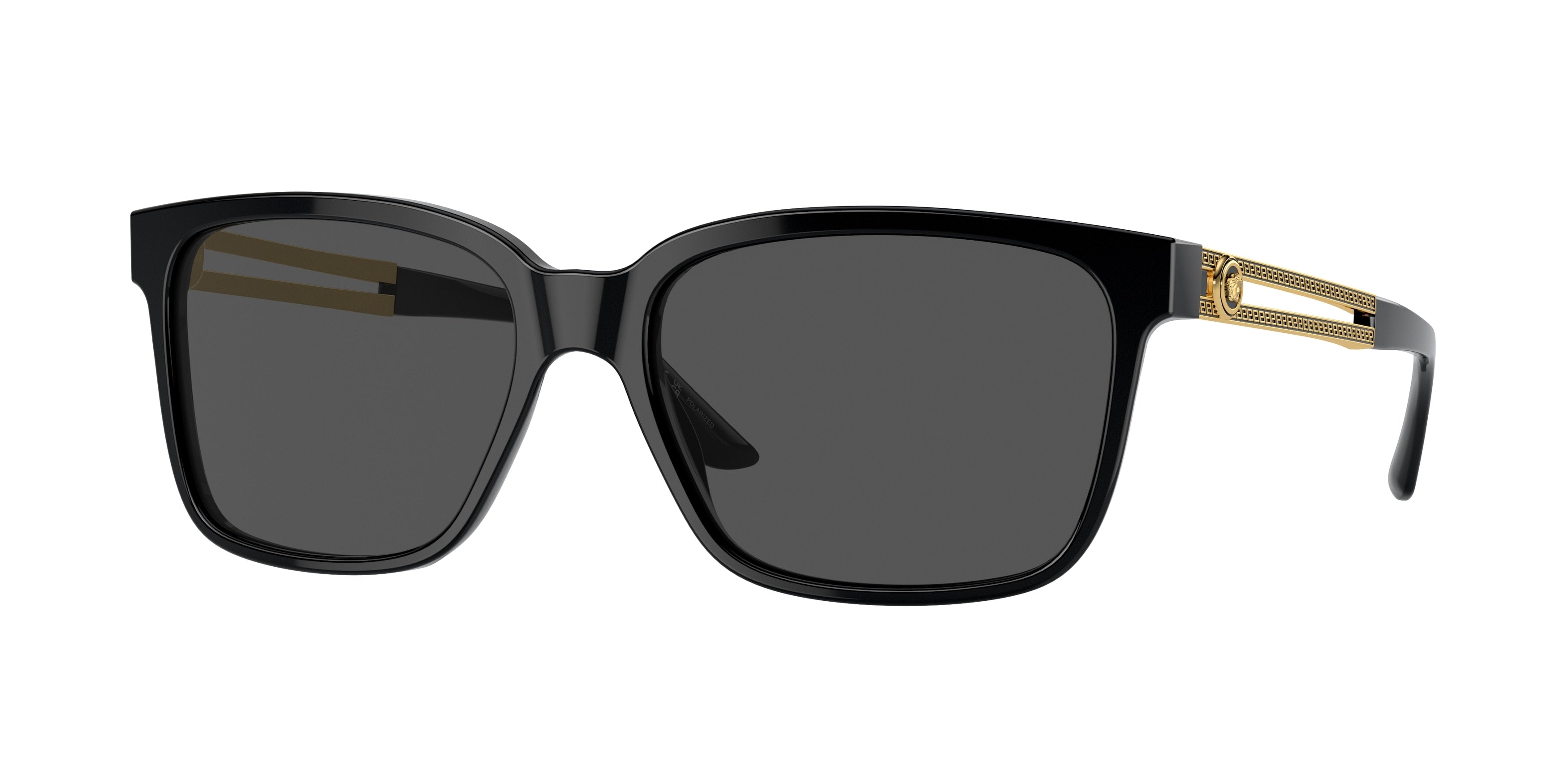 Versace VE4307 Square Sunglasses  GB1/87-Black 58-145-17 - Color Map Black