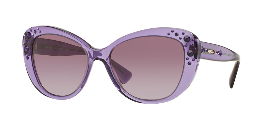 Versace VE4309B Cat Eye Sunglasses  51608H-TRANSPARENT VIOLET 57-17-140 - Color Map violet