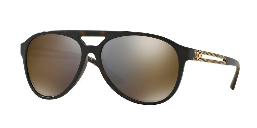Versace VE4312 Pilot Sunglasses  51814T-MATTE HAVANA 60-15-145 - Color Map havana