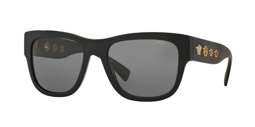 Versace VE4319 Square Sunglasses  GB1/81-BLACK 56-19-140 - Color Map black