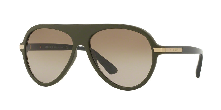 Versace VE4321 Pilot Sunglasses  518213-MATTE GREEN 58-15-145 - Color Map green