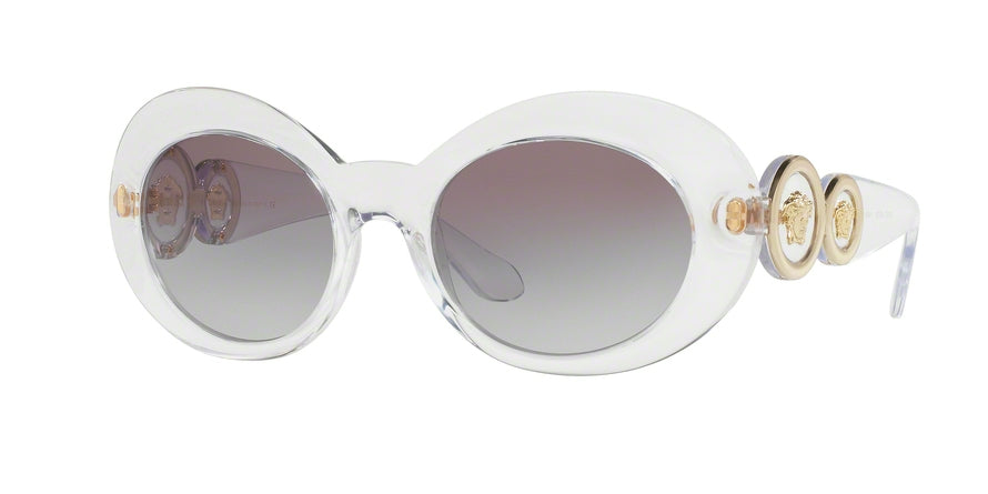 Versace VE4329 Oval Sunglasses  148/11-CRYSTAL 53-20-140 - Color Map clear