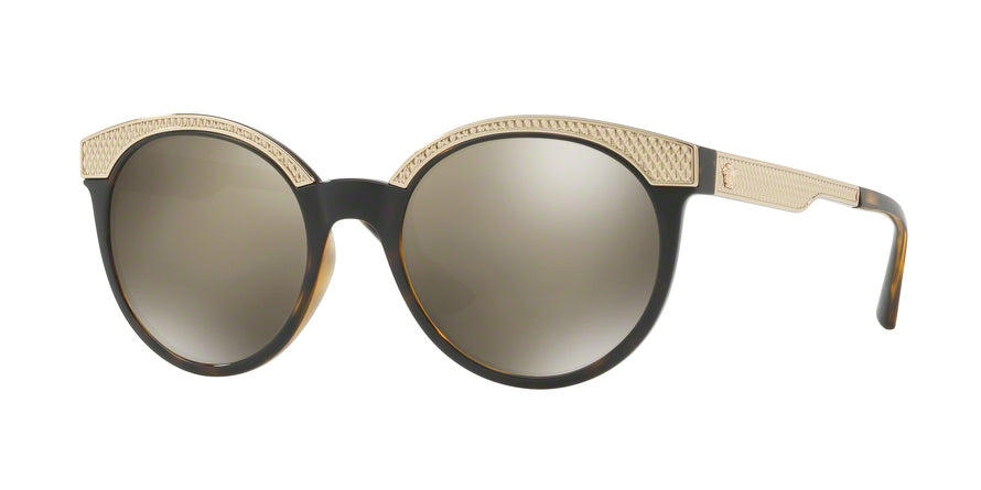Versace VE4330 Round Sunglasses  108/5A-HAVANA 53-20-140 - Color Map brown