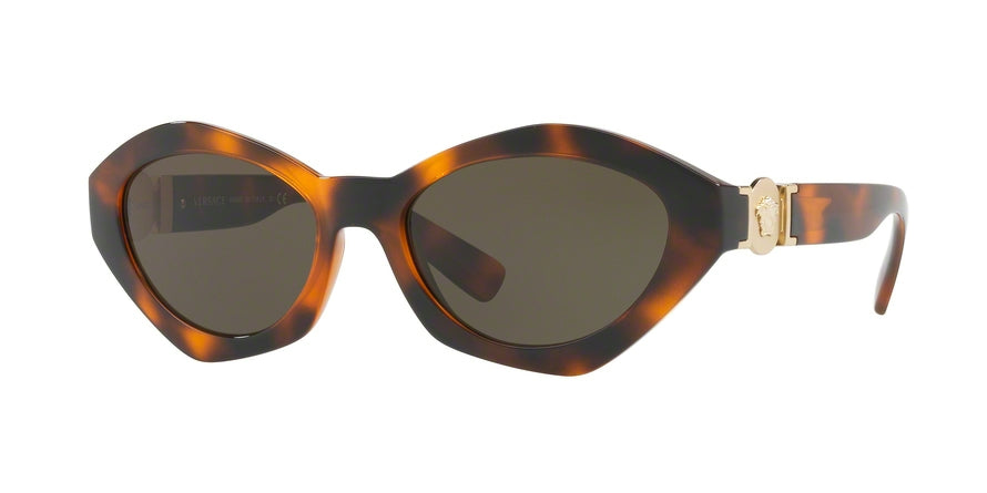 Versace VE4334 Irregular Sunglasses  511971-HAVANA 54-18-140 - Color Map brown