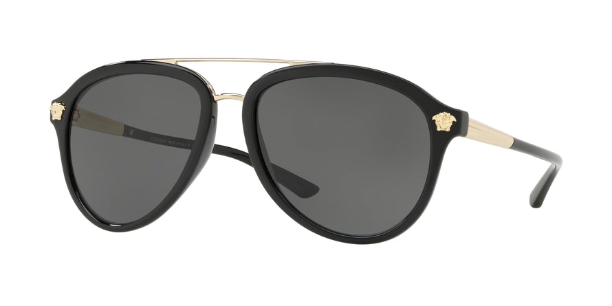 Versace VE4341 Pilot Sunglasses  GB1/87-BLACK 58-18-140 - Color Map black