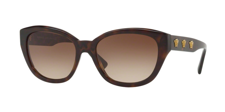 Versace VE4343A Butterfly Sunglasses  108/13-HAVANA 56-18-140 - Color Map brown