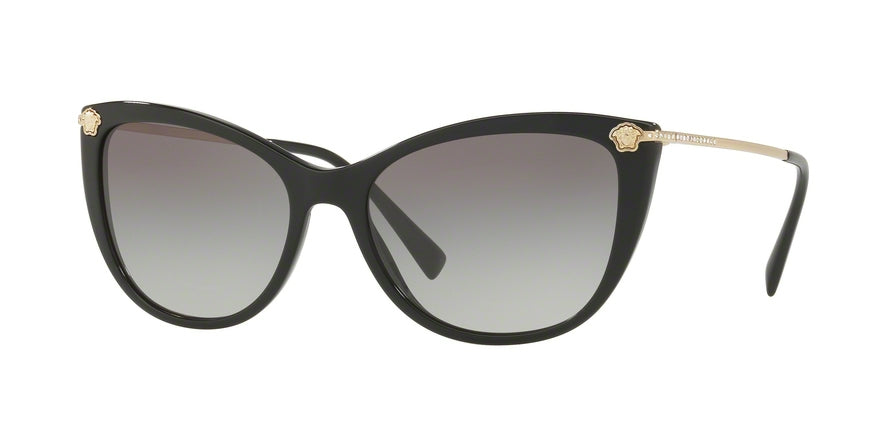 Versace VE4345BA Cat Eye Sunglasses  GB1/11-BLACK 57-17-140 - Color Map black