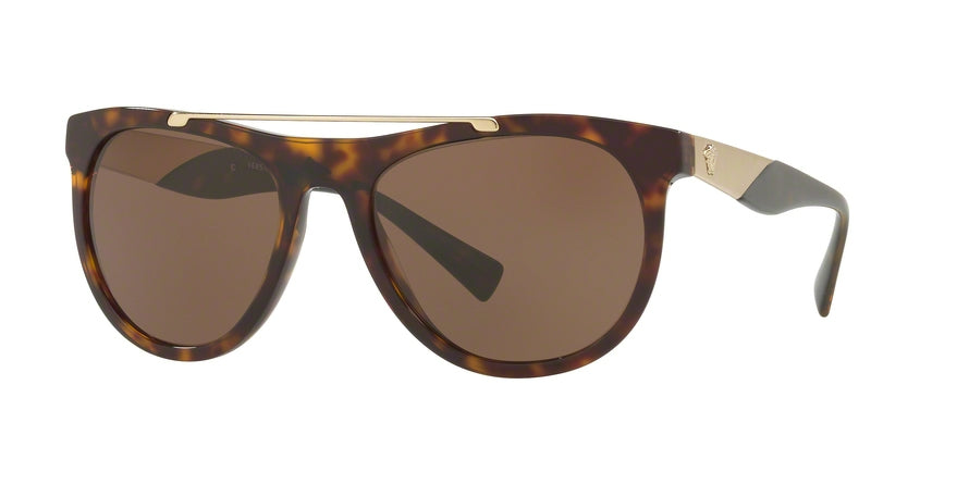Versace VE4347 Pilot Sunglasses  108/73-HAVANA 56-19-145 - Color Map brown