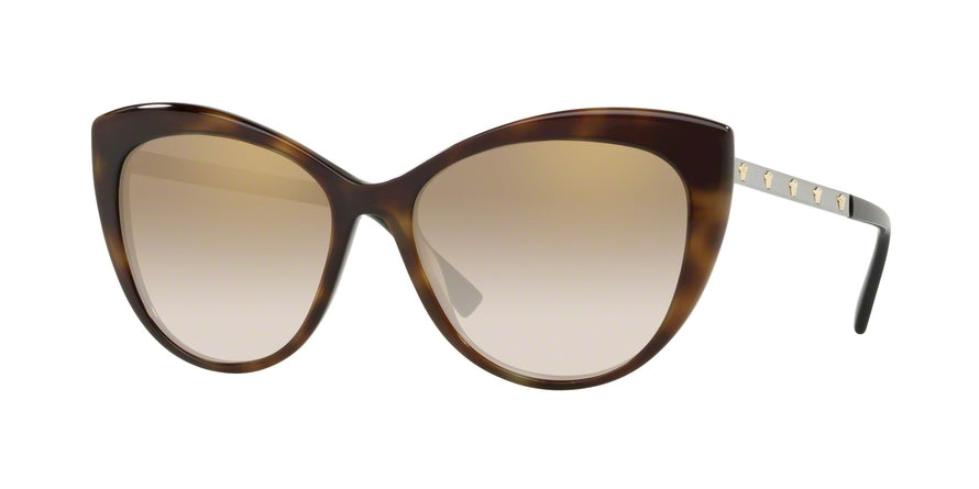 Versace VE4348A Cat Eye Sunglasses  52697I-DARK HAVANA 57-17-140 - Color Map brown