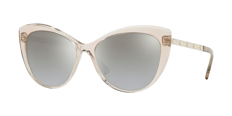Versace VE4348A Cat Eye Sunglasses  52706V-TRANSPARENT ROSE BROWN 57-17-140 - Color Map brown