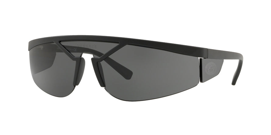 Versace VE4349 Irregular Sunglasses  507987-MATTE BLACK 39-139-125 - Color Map black