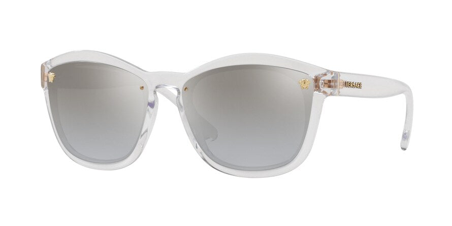 Versace VE4350 Pillow Sunglasses  148/6V-CRYSTAL 57-17-140 - Color Map clear