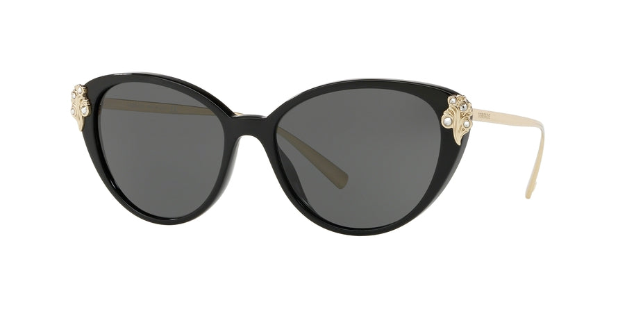 Versace VE4351B Cat Eye Sunglasses  GB1/87-BLACK 55-16-140 - Color Map black