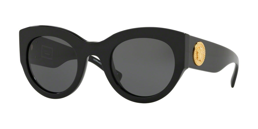 Versace VE4353A Cat Eye Sunglasses  GB1/87-BLACK 51-26-140 - Color Map black