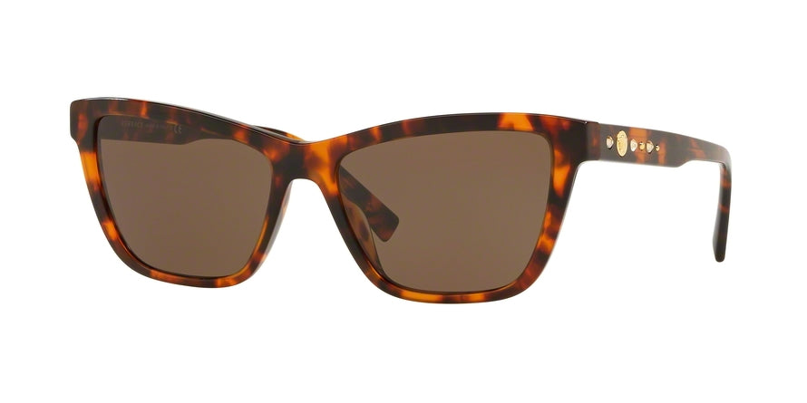 Versace VE4354BA Cat Eye Sunglasses  524473-HAVANA 55-16-140 - Color Map havana