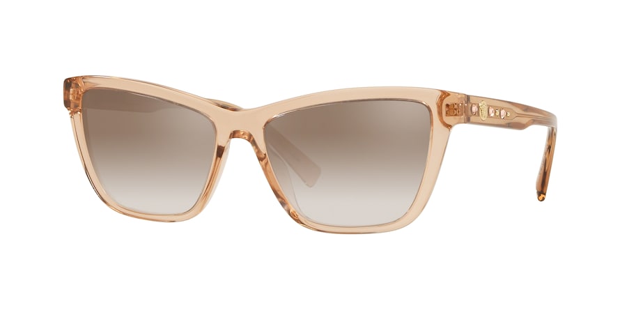 Versace VE4354B Cat Eye Sunglasses  524194-TRANSPARENT BROWN 55-16-140 - Color Map brown