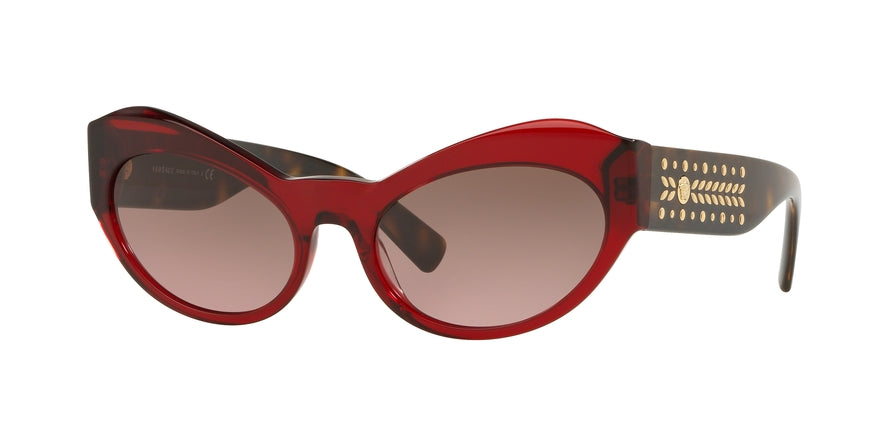 Versace VE4356 Butterfly Sunglasses  388/14-TRANSPARENT RED 54-18-140 - Color Map red