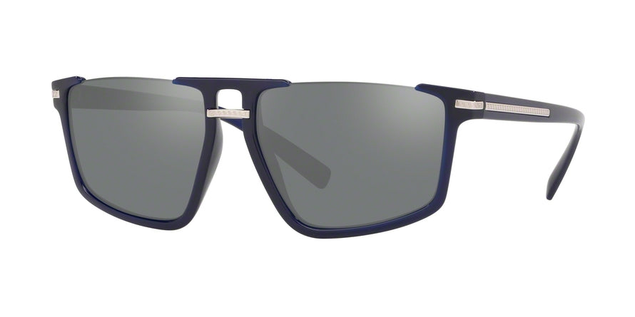 Versace - VE4363 Irregular Sunglasses  106/6G-TRANSPARENT BLUE 60-15-145 - Color Map blue