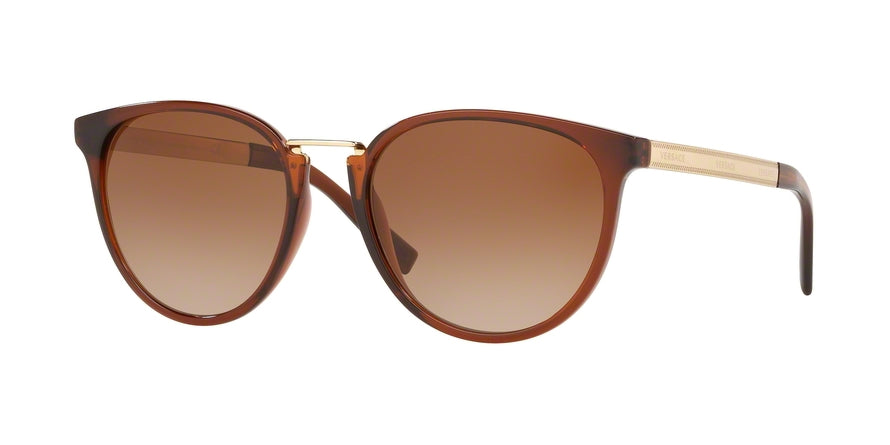Versace VE4366 Phantos Sunglasses  530313-TRANSPARENT BROWN 54-19-140 - Color Map brown