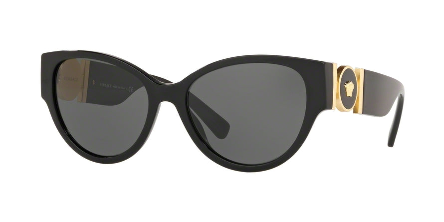 Versace VE4368A Cat Eye Sunglasses  GB1/87-BLACK 56-17-140 - Color Map black