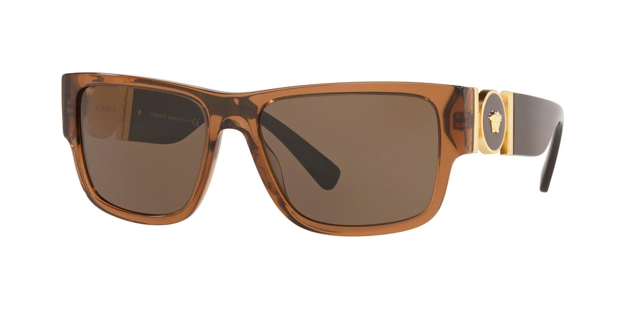 Versace VE4369 Pillow Sunglasses  50283G-TRANSPARENT BROWN 58-17-140 - Color Map brown