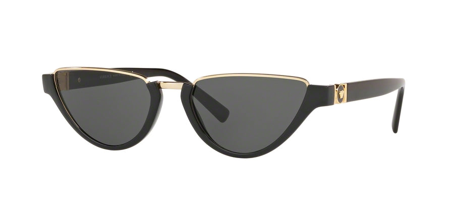 Versace VE4370 Irregular Sunglasses  GB1/87-BLACK 54-18-140 - Color Map black