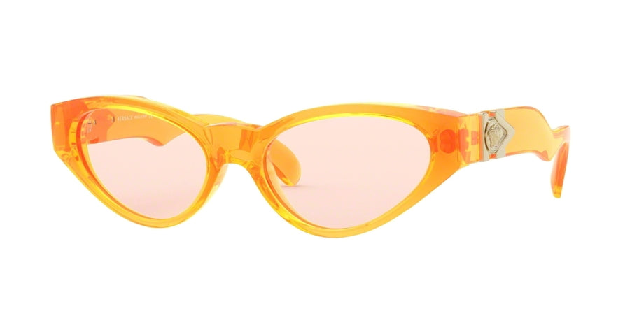 Versace VE4373 Cat Eye Sunglasses  5311U8-ORANGE FLUO TRANSPARENT 54-18-135 - Color Map orange