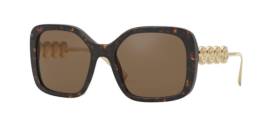 Versace VE4375F Irregular Sunglasses  108/73-HAVANA 53-18-135 - Color Map havana