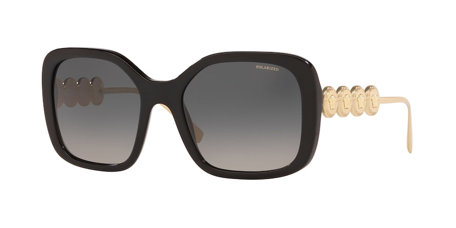 Versace VE4375 Irregular Sunglasses  GB1/T3-BLACK 53-18-135 - Color Map black