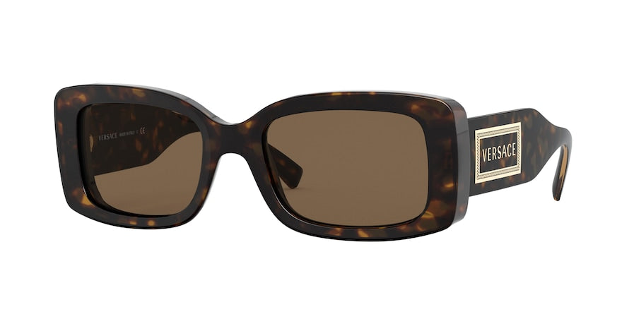Versace VE4377 Pillow Sunglasses  108/73-HAVANA 52-19-140 - Color Map black