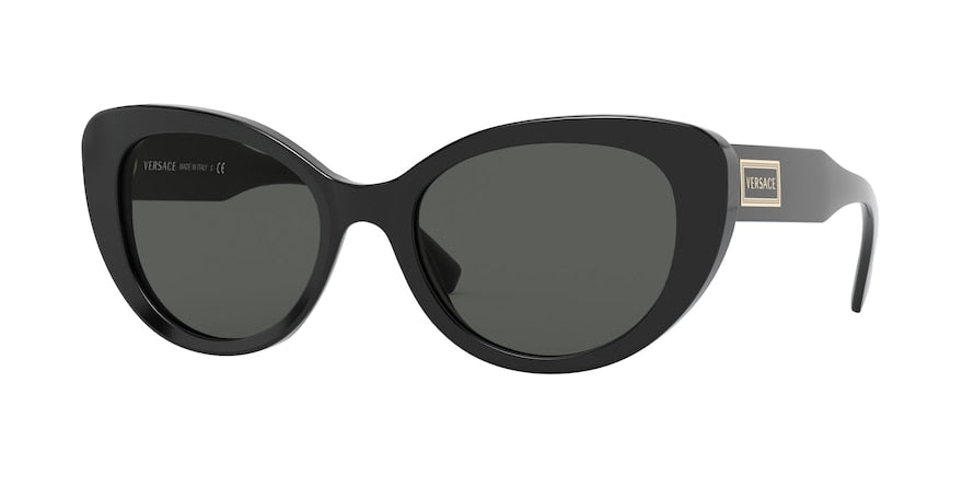 Versace VE4378 Cat Eye Sunglasses  GB1/87-BLACK 54-19-140 - Color Map black