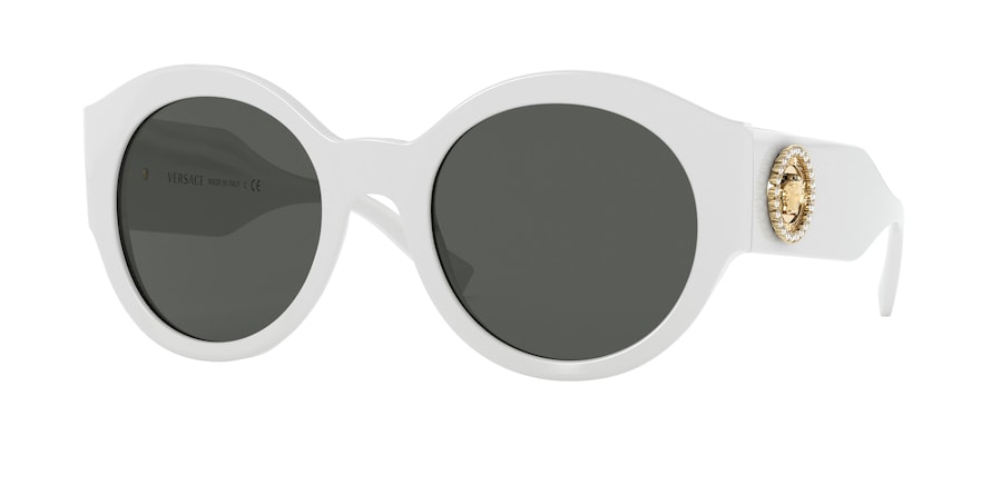 Versace VE4380B Oval Sunglasses  401/87-WHITE 54-22-140 - Color Map white
