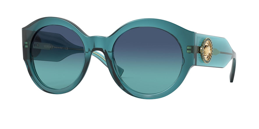 Versace VE4380B Oval Sunglasses  53164S-TURQUOISE 54-22-140 - Color Map light blue