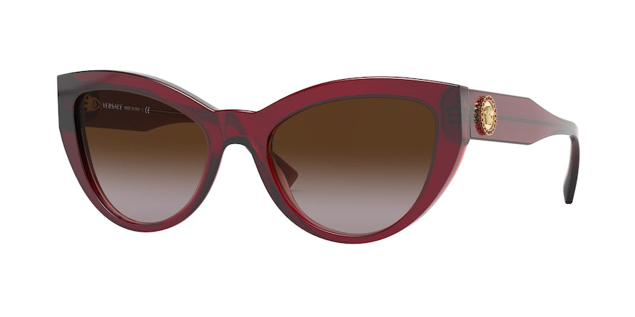 Versace VE4381B Cat Eye Sunglasses  388/13-BURGUNDY 53-19-140 - Color Map red