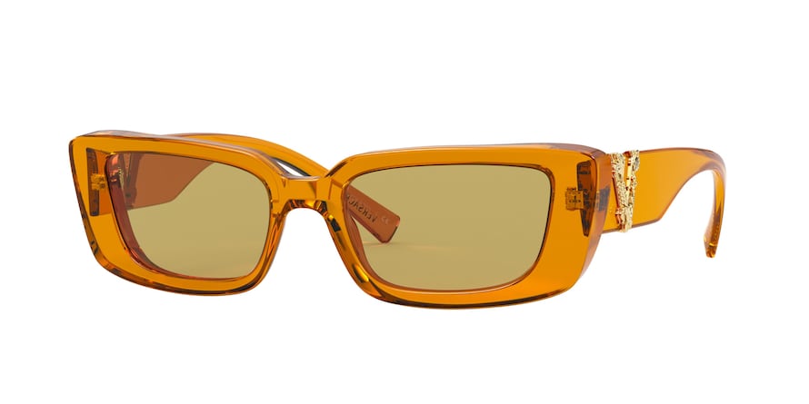 Versace VE4382 Irregular Sunglasses  5329/2-TRANSPARENT ORANGE 52-18-140 - Color Map orange