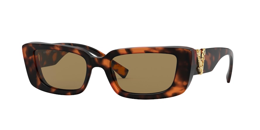 Versace VE4382 Irregular Sunglasses  944/73-HAVANA 52-18-140 - Color Map havana