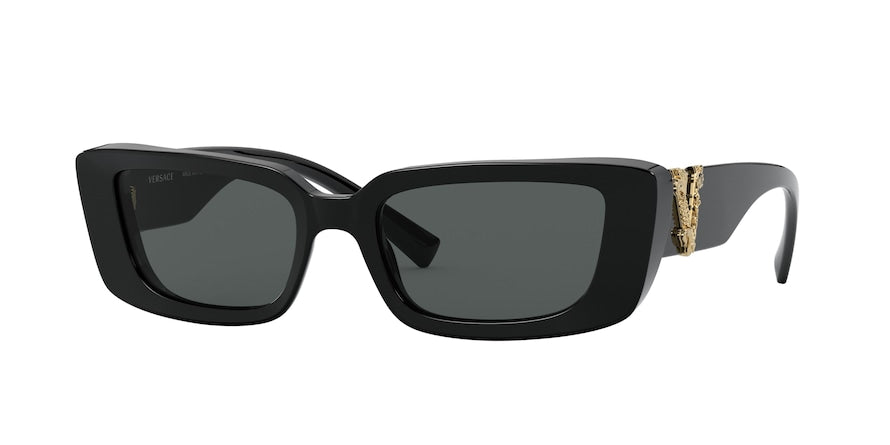 Versace VE4382 Irregular Sunglasses  GB1/87-BLACK 52-18-140 - Color Map black