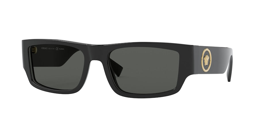 Versace VE4385 Rectangle Sunglasses  GB1/81-BLACK 56-18-135 - Color Map black