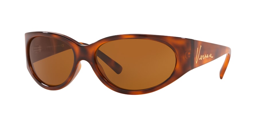 Versace VE4386 Oval Sunglasses  511973-HAVANA 62-16-130 - Color Map havana