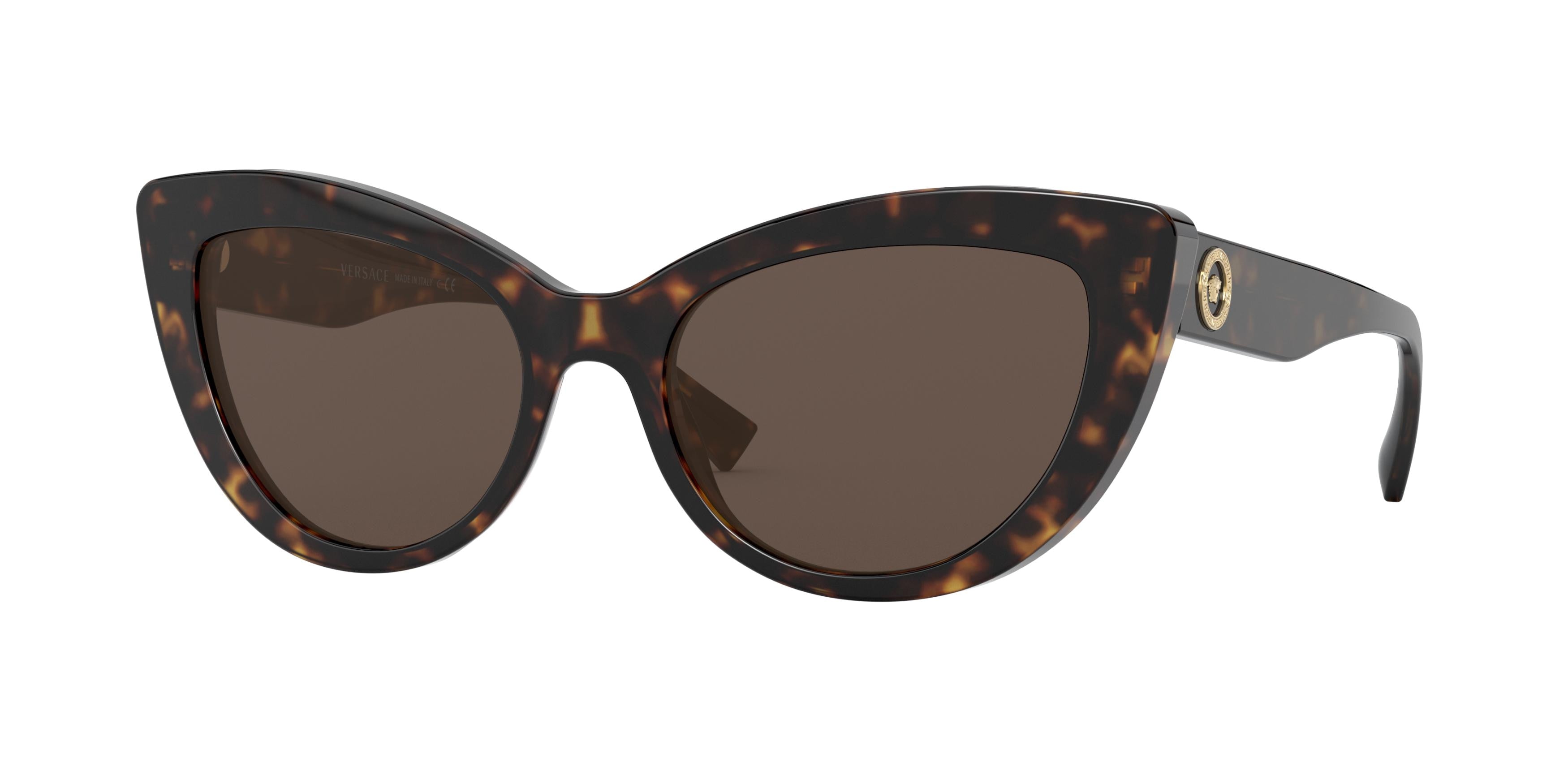 Versace VE4388 Butterfly Sunglasses  108/73-Havana 54-140-18 - Color Map Tortoise
