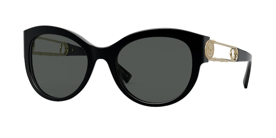 Versace VE4389F Pillow Sunglasses  GB1/87-BLACK 55-20-140 - Color Map black