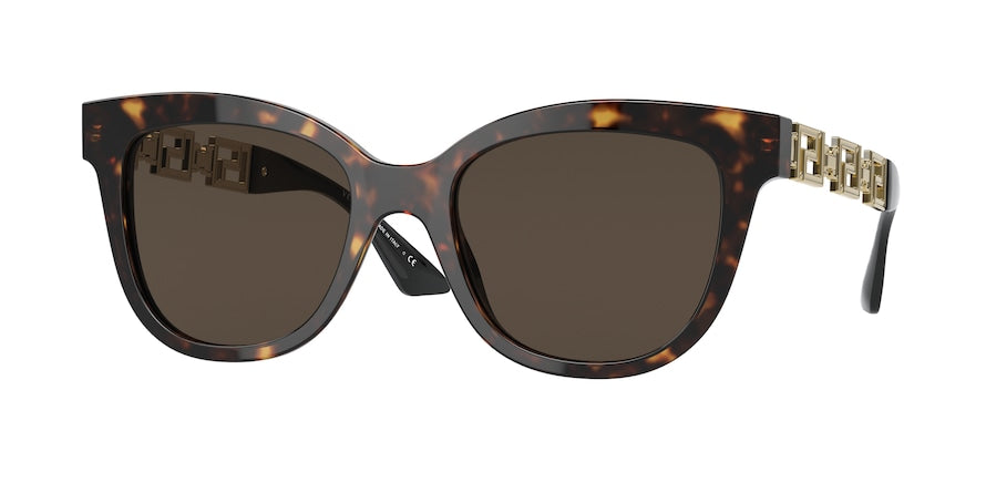 Versace VE4394F Cat Eye Sunglasses  108/73-HAVANA 54-20-145 - Color Map havana
