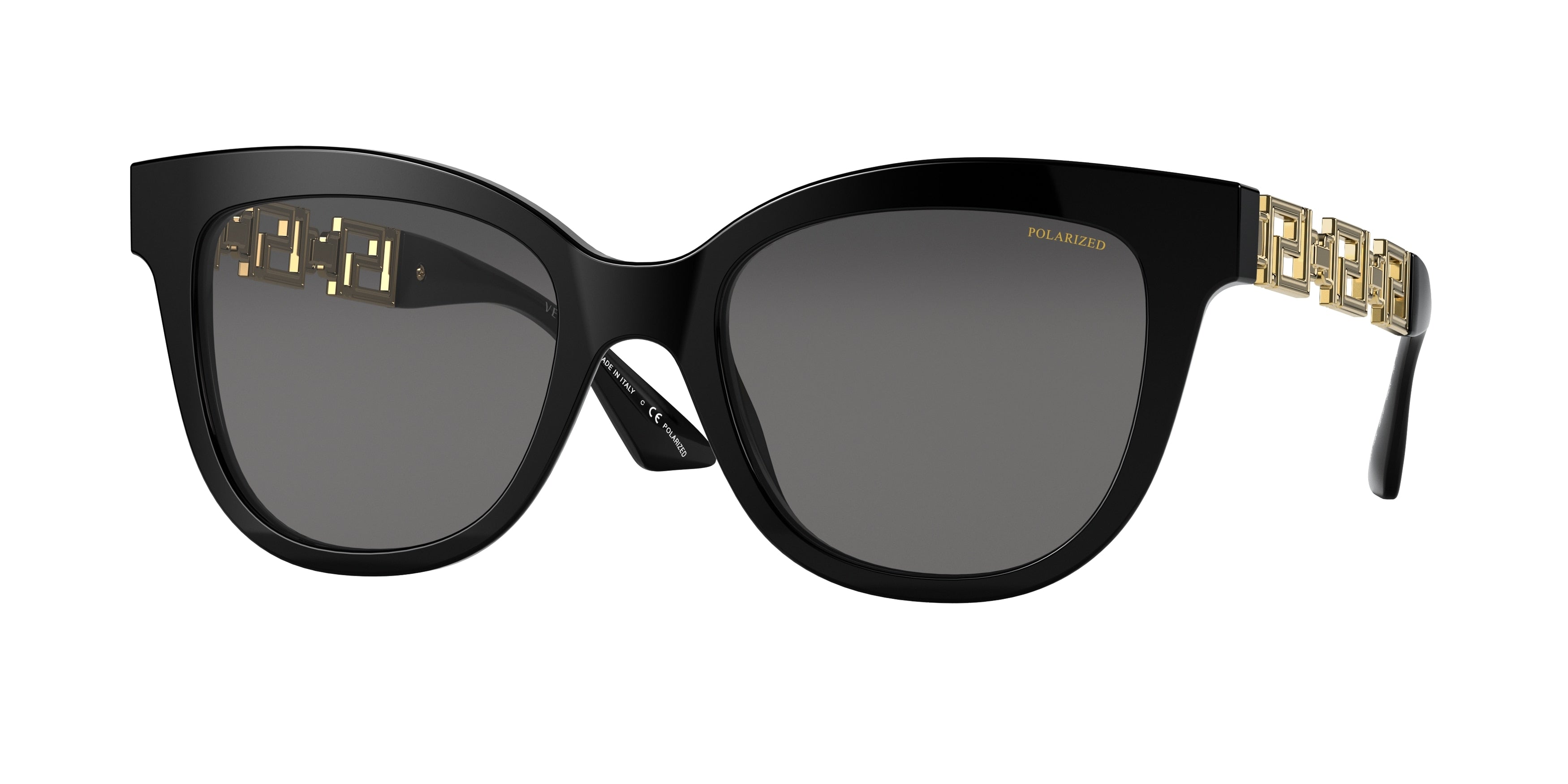 Versace VE4394 Cat Eye Sunglasses  GB1/81-Black 54-145-20 - Color Map Black