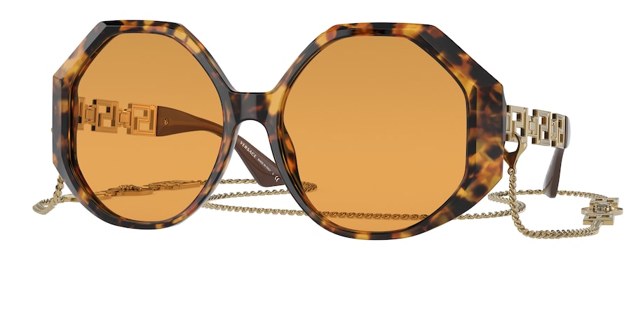 Versace VE4395F Square Sunglasses  5119/7-HAVANA 59-17-145 - Color Map havana