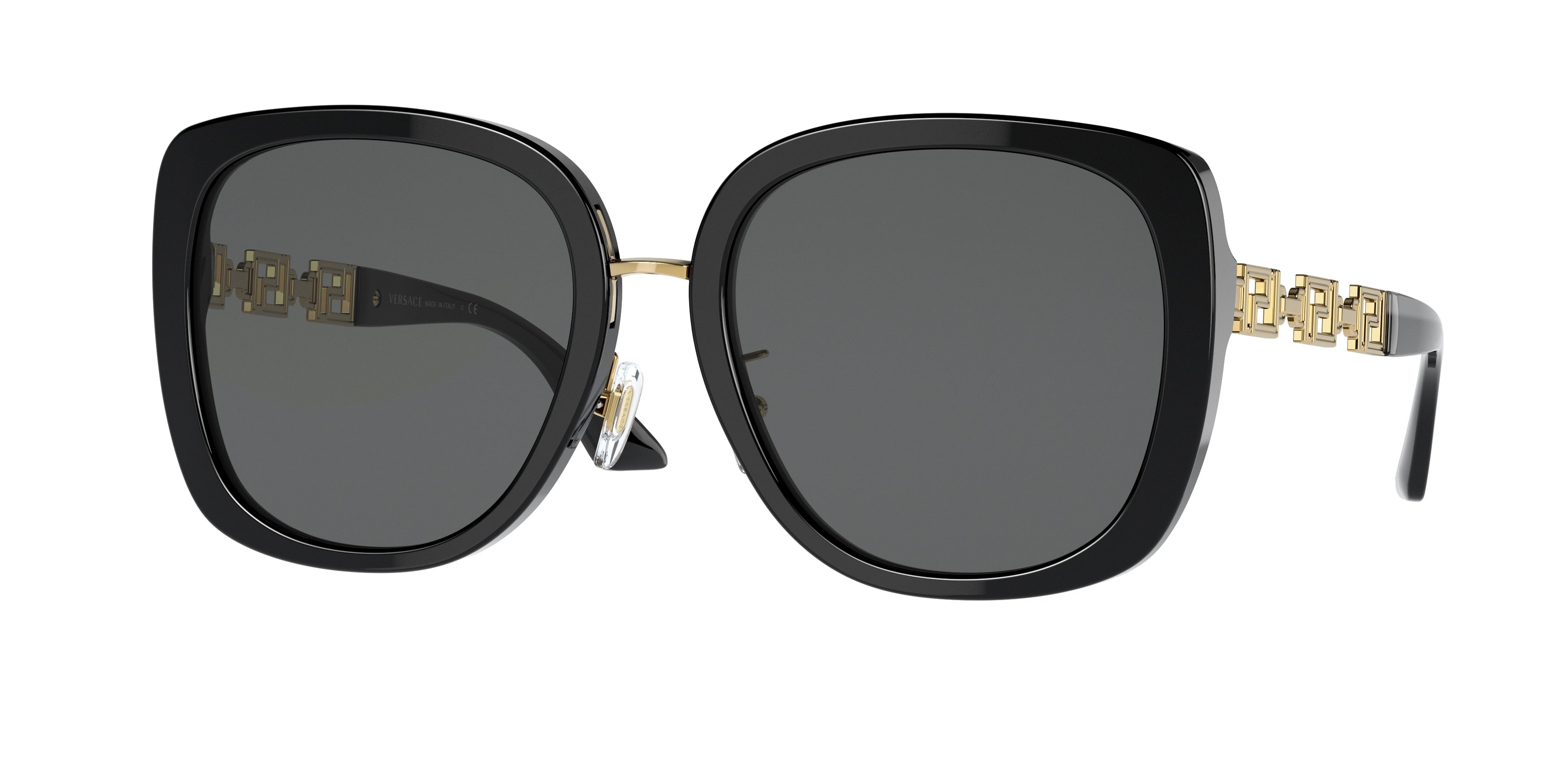 Versace VE4407D Pillow Sunglasses  GB1/87-Black 55-140-19 - Color Map Black